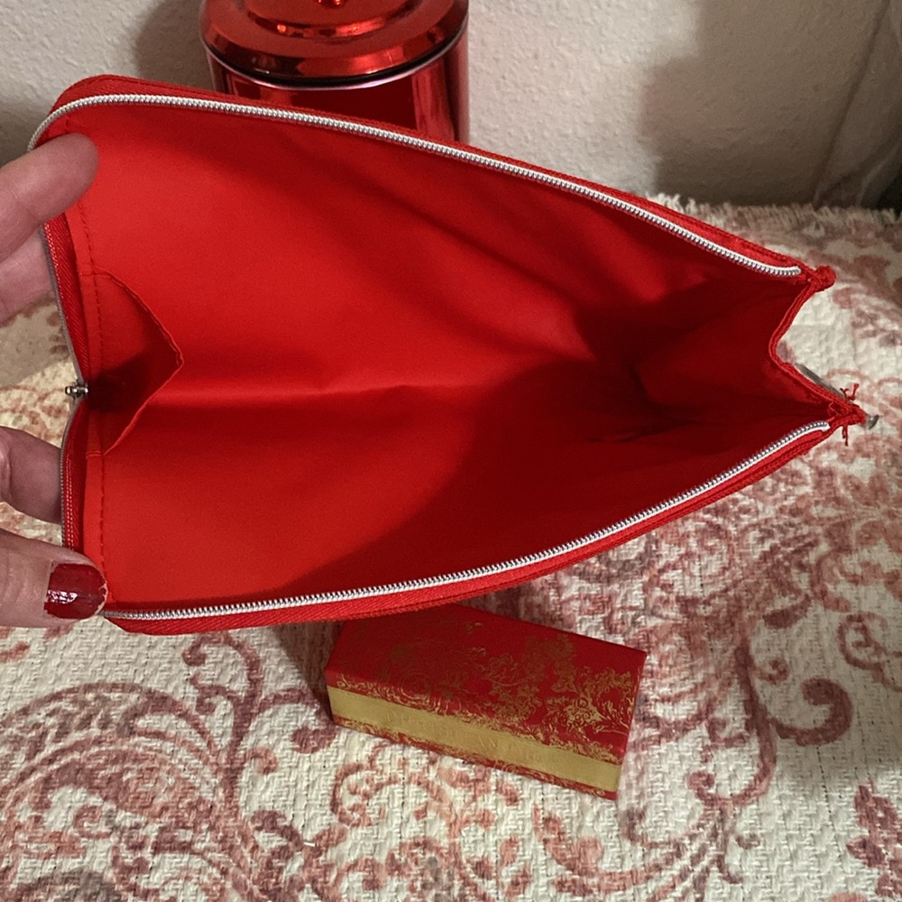Christian Dior Beauty Red Cosmetic Pouch with Lipstick Set - Picture 7 of 9